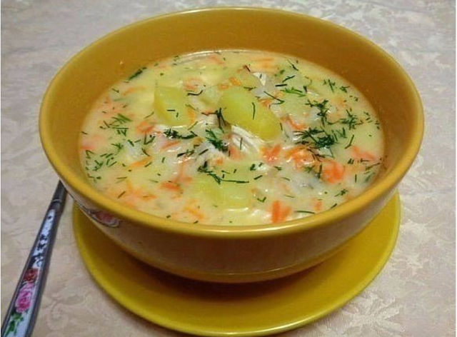 1-41 Сырный суп с куриным филе
