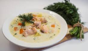 1-98 Сливочный суп с лососем и картофелем