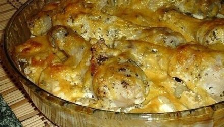 Картошка с куриными ножками в духовке